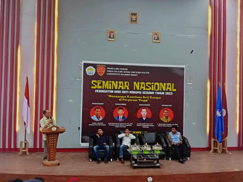 Hari Anti Korupsi Sedunia 2023, Prodi Hukum Unsulbar Gelar Seminar ...